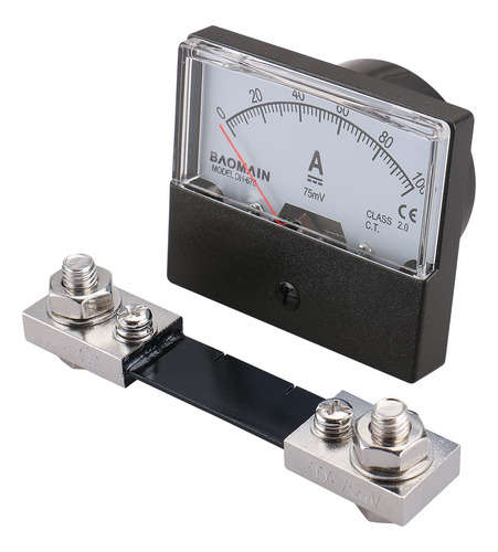 Baomain Dh-670 Dc 100a Analog Amp Panel Meter Current Ammete