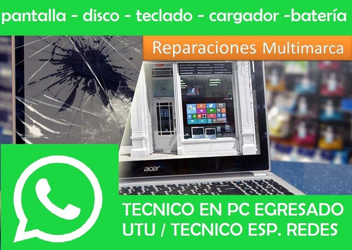 Imagen 2 de 9 de Técnico Pc Laptop Notebook Reparación Instalación Ssd