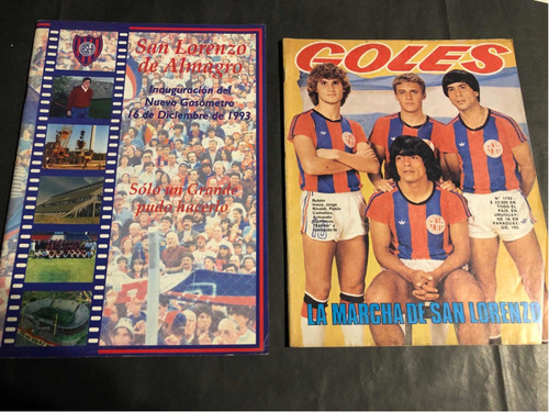 Lote De 2 Revistas San Lorenzo Goles. 53516