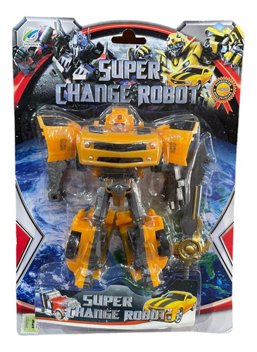 Muñeco Transformer Super Change Robot Convertible