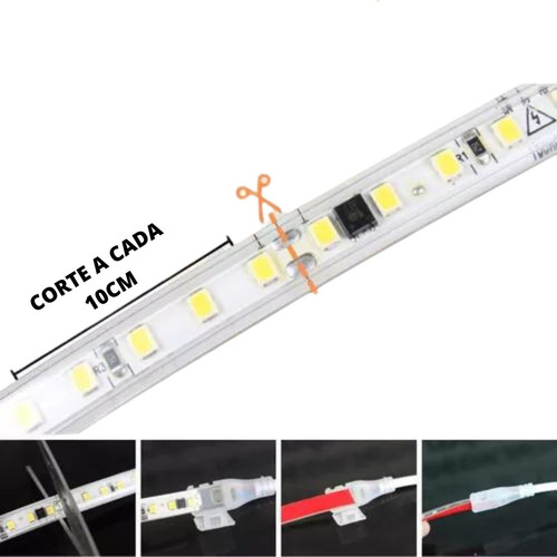 Gaya 12m Fita Led 110v 3000k 10w Ip65 Não Precisa De Fonte