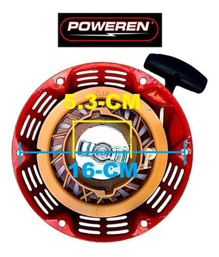 Retractil Para Motor Gx160 5.5 Hp Honda 17.5cm Lado A Lado