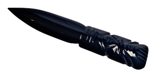 Imagen 2 de 5 de Cuchillo Daga De Obsidiana Ideal Para Magia, Para Cortar