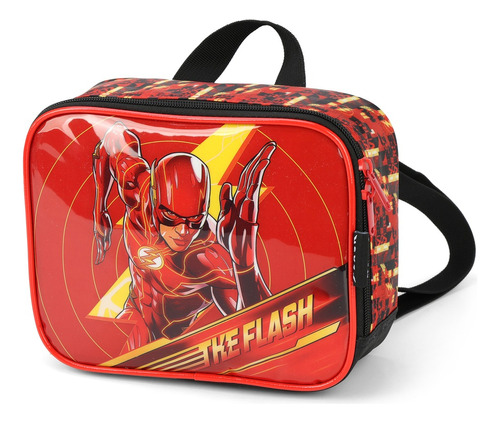Lancheira Escolar Térmica Infantil Dc Comics The Flash Cor Vermelho Flash Vermelha
