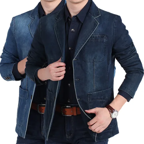 Blazer jean homme new arrivals