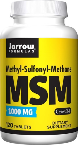 Fórmulas Msm Jarrow con Optimsm® 1000 mg 120 tabletas