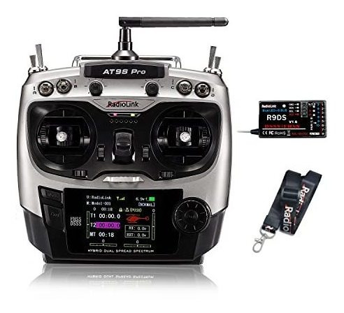 Transmisor Y Receptor De Radio At9s Pro 10/12 Canales R9ds,