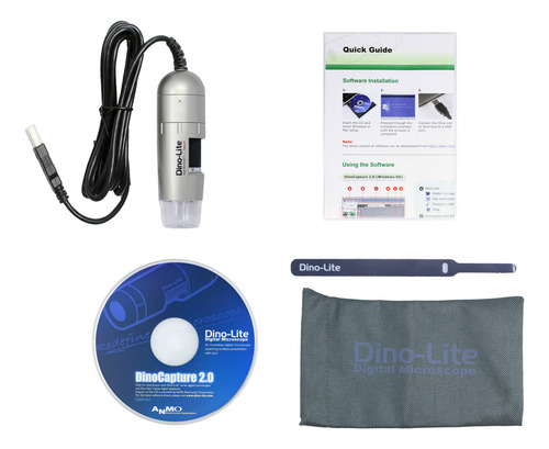 Microscópio Digital Dino-lite Am3111-0,3 Mp, 10x - 50x, 230x
