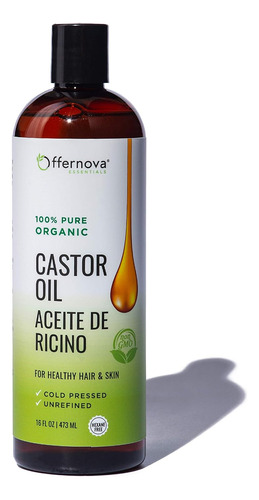 Aceite De Ricino 100% Puro Y Organico Offernova 473 Ml