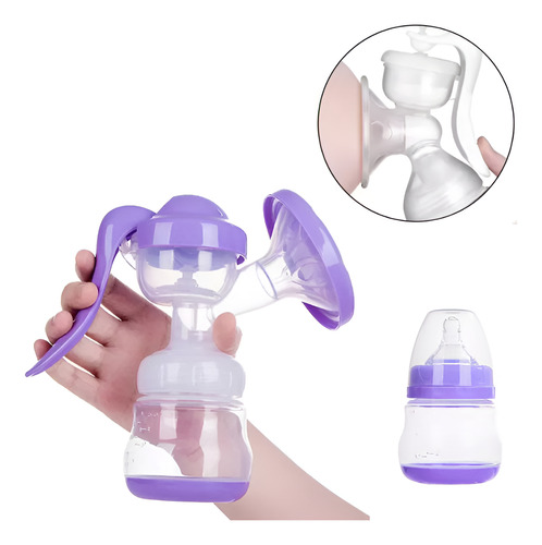 Extractor Manual Leche Materna Biberón Botella Succión Bebe