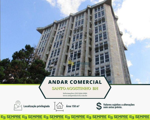 Imagem 1 de 30 de Andar-sala Para Alugar, 150 M² E 02 Vagas - Santo Agostinho - Belo Horizonte/mg - Ac0040