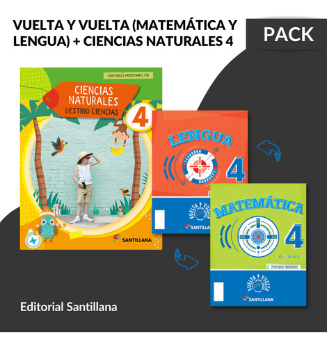 Pack Vuelta Y Vuelta & Ciencias Naturales 4 / Santillana