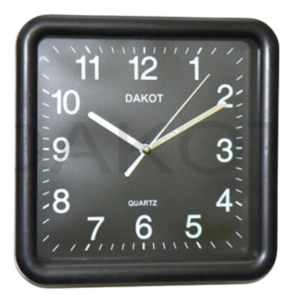 Reloj De Pared Dakot Pp12 19,5x19,5cm Gtía