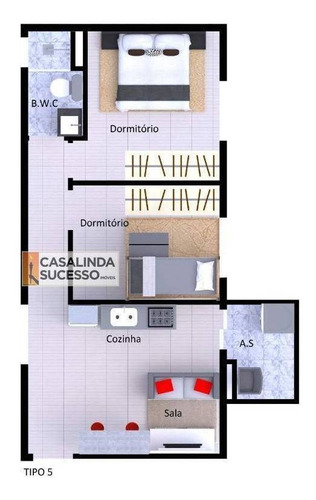 Imagem 6 de 12 de Apartamento Com 2 Dormitórios À Venda, 33 M² Por R$ 199.000,00 - Vila Matilde - São Paulo/sp - Ap6323