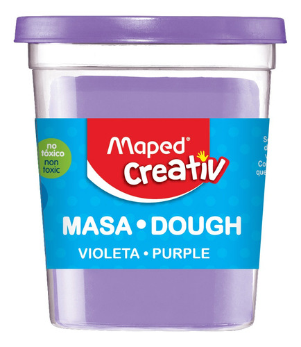 Masa Plastilina Maped Suave Perfumada Pote 114 Grs Colores Color Violeta