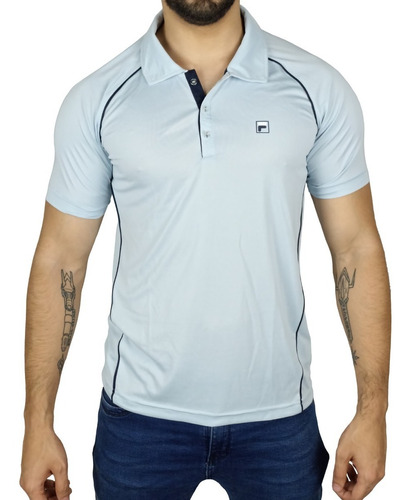 Polo Camisero Fila Cinci - Celeste