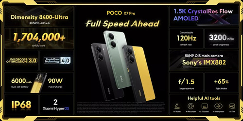 Xiaomi Poco X7 Pro 12/256 Gb Negro