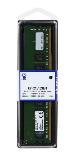 Memória Kingston Valueram Para Servidor De 4gb Ecc Ddr4 2133