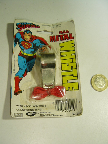 Silbato Vintage Dc Comics Superman 1979