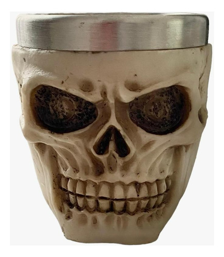 Copo Exú Cachaça Dose Linha Dos Caveiras Resina Umbanda
