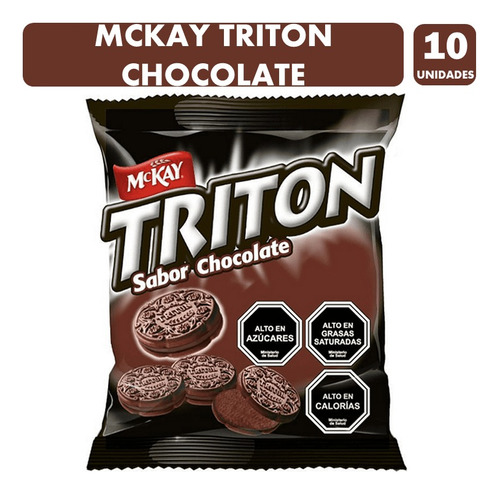 Mini Tritón De Chocolate-galleta Para Colación(pack Con 10u)