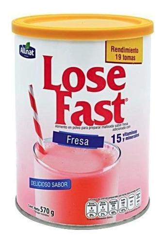 Lose Fast Fresa Malteada Tipo Keto Baja De Peso