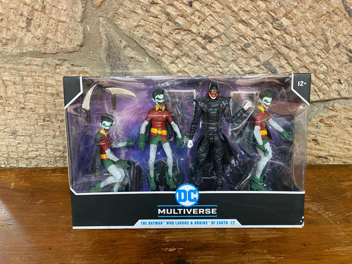 Mcfarlane Dc Multiverse Batman Who Laughs & Robins Of Earth (Usado)