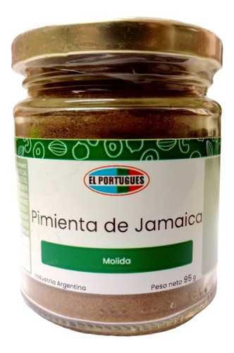 Pimienta Jamaica Molida X 95g En Frasco - El Portugues