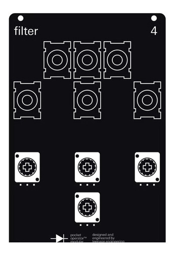 Pocket Operator Modular Pom-4 Filter M-4 Audiotecna Teenage