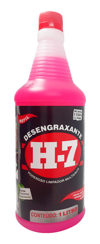 Kit Com 5 Desengraxantes H7 1 Litro - Refil