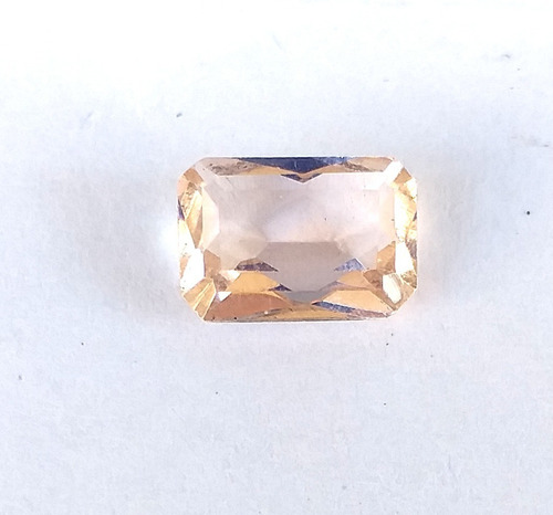 Zafiro Rosa Corte Octogonal 10,1 X 7,1 X Prof 4,1 Mm***