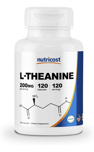 L-teanina 200 Mg X Cápsula, 120 Caps. Americana Sabor Sin sabor