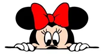 Comprar Adesivo Disney Mickey Minnie Carro Moto Notebook Geladeira Cor Minnie Laço Vermelho