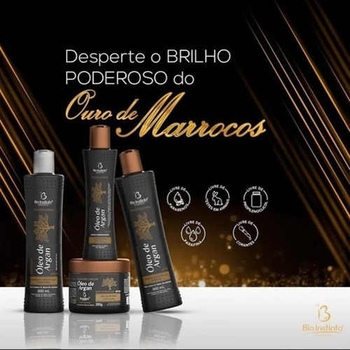 Kit Cabelo Profissional Óleo De Argan 4itens - Bio Instinto