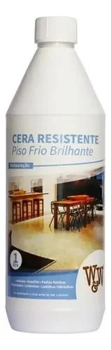 comprar Cera Resistente W&w Porcelanato Brilhante Restauração Pisos