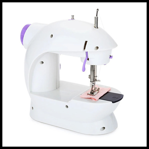 Mini Máquina De Coser Portátil Recta Electrónica Luz Y Pedal