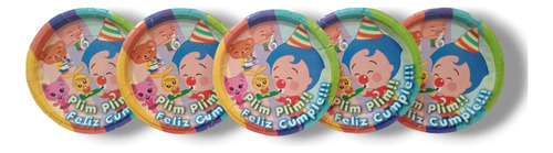Labubu Kit Fiestas De Cumpleaños Cajas+vasos+platos 50p Plim Plim Plim Plim Plim Plim