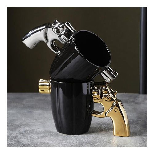 Taza De Café Con Forma De Revólver, Tazas De Café Novedosas