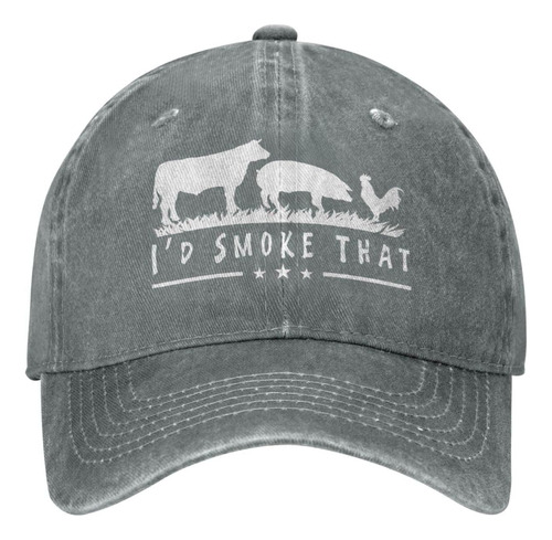 Id Smoke That Patriot Bbq Barbeque Cook Chef Gorra De Béisbo