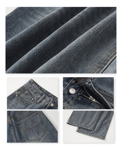 Pantalones Rectos Especiales De Cintura Alta A Juego Para Mu