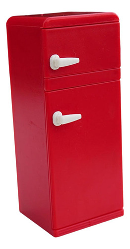 2 12 Escala Móveis De Casa De Bonecas Modelo De Vermelho