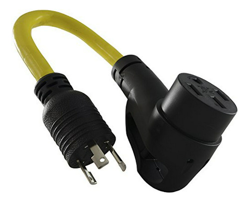 Adaptador Rv 30a A 50a Con Indicador De Potencia Y Conector 