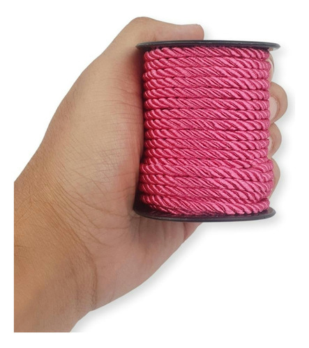 Cordão De São Francisco Rosa Escuro 4mm - 10 Mts - Mgx