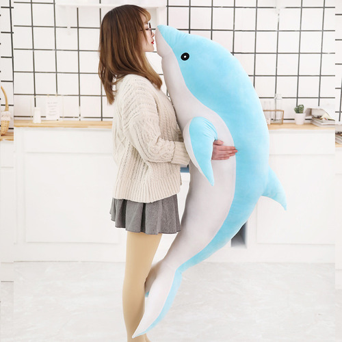 Delfín De Peluche Gigante De 100 Cm Con Suave Algodón Pp Y