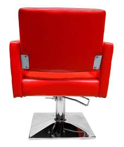 Imagen 5 de 9 de Silla Barberia Estetica Sillon Cuadrado Hidraulico Salon Spa