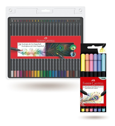 Pack Colores Y Plumones Supersoft X 30 Faber Castell