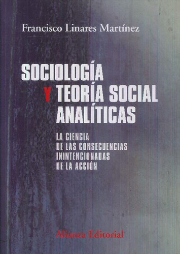 Libro Sociología Y Teoría Social Analíticas De Francisco Lin