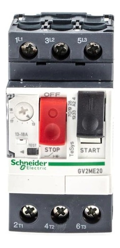 Guardamotor Protector Schneider Gv2me20  (13-18 Amp) Envios 