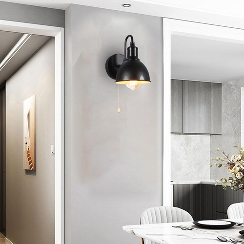 Lámpara De Pared Industrial Led Con Interruptor De Cadena