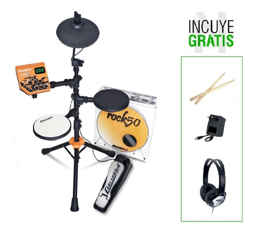 Bateria Electronica Carlsbro Rock50 + Accesorios De Regalo